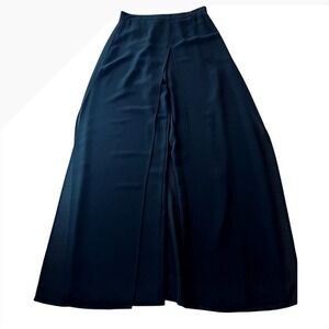 Scorpio Elegant Black Layered Wide-Leg Pants Women's Size‎ 8